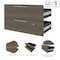 Bestar Orion 2 Drawer Set for Orion 30W Shelving Unit, Bark Gray & Graphite 116161-000047 - alternate 8